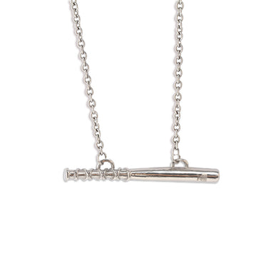 Stainless Bat Bar Necklace