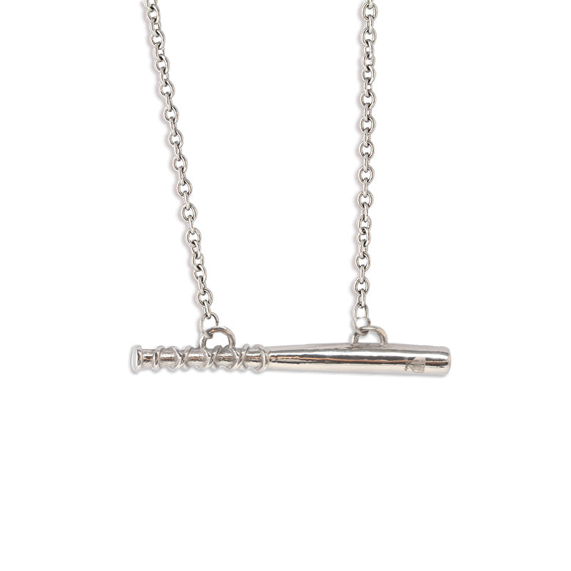 Stainless Bat Bar Necklace