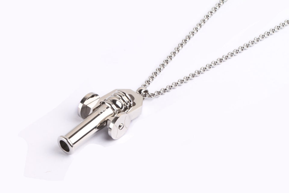Stainless Cannon Pendant and Chain