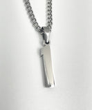 Stainless Jersey Number Pendant with Chain Necklace