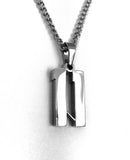 Stainless Jersey Number Pendant with Chain Necklace
