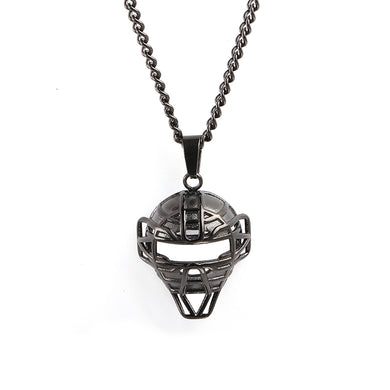 Black O.G. Catcher Mask and Necklace