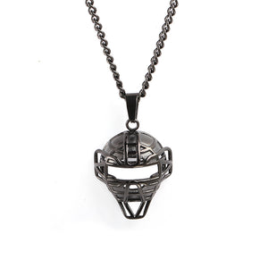 Black O.G. Catcher Mask and Necklace (Free Shipping)