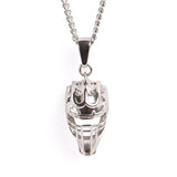 Stainless Catcher Mask with Necklace