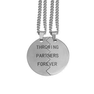 Stainless Throwing Partners Forever Baseball Pendants (FREE SHIPPING)