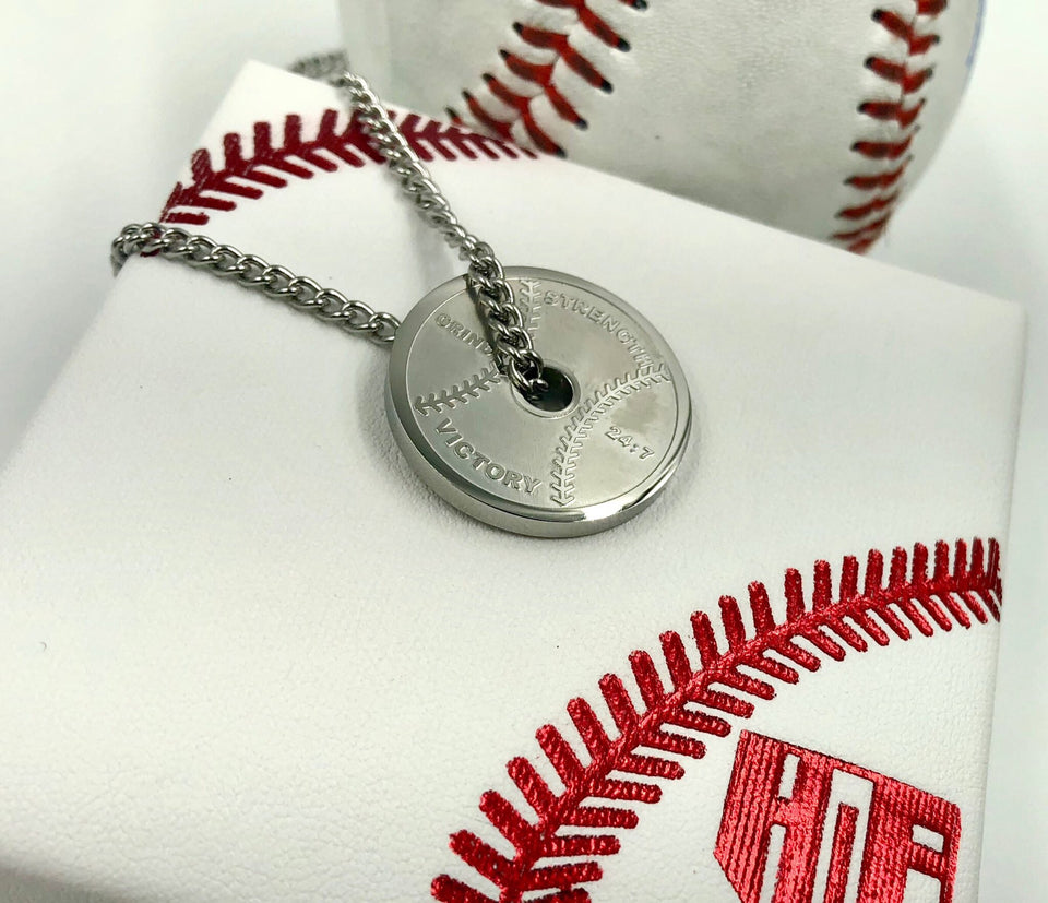 Stainless Weight Plate pendant and chain