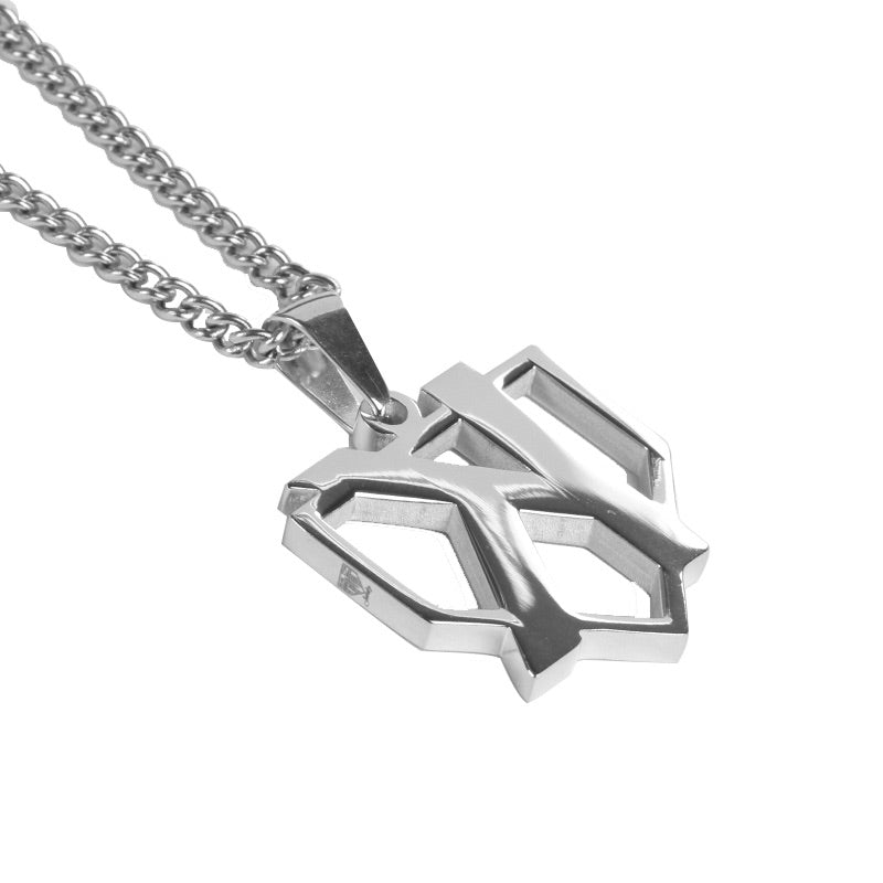 Stainless Strikeout Pendant with Necklace
