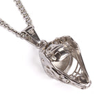 Stainless Catcher Mask with Necklace
