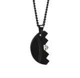 Black Throwing Partners Forever Baseball Pendants