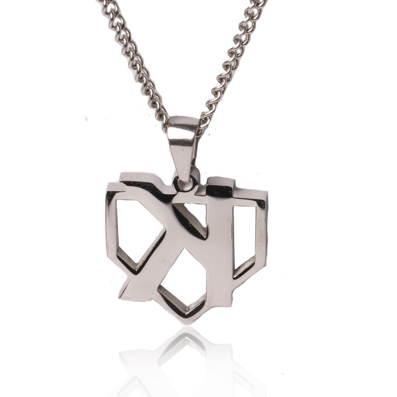 Stainless Strikeout Pendant with Necklace
