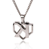 Stainless Strikeout Pendant with Necklace