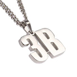 Stainless Ball Player Position Pendant and Chain